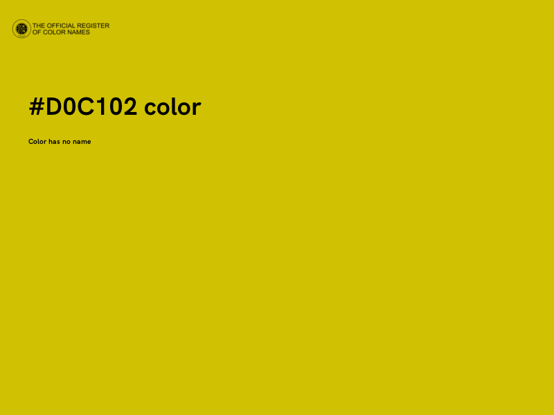 #D0C102 color image