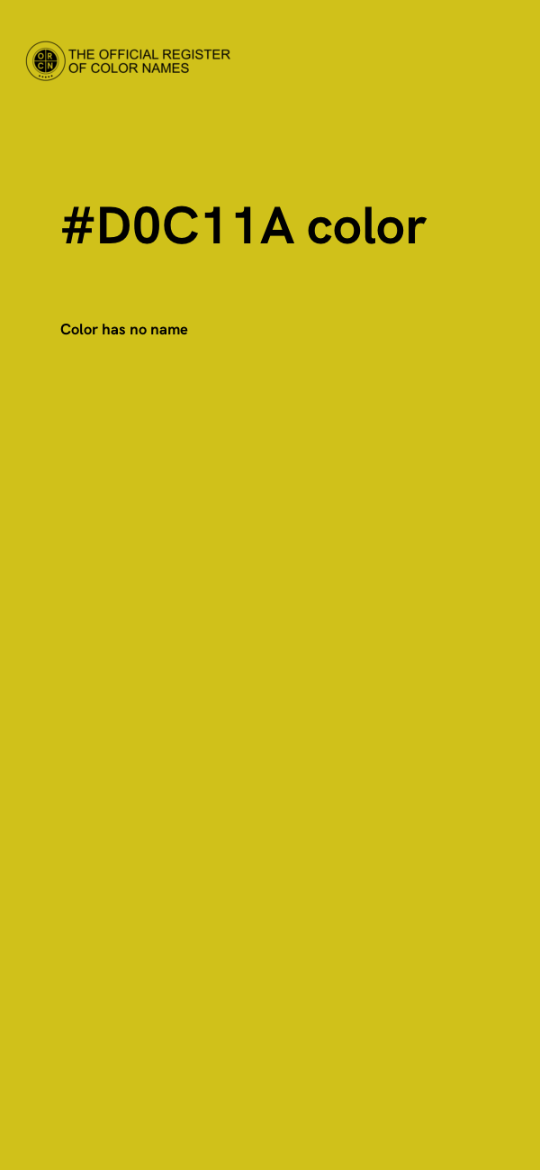#D0C11A color image