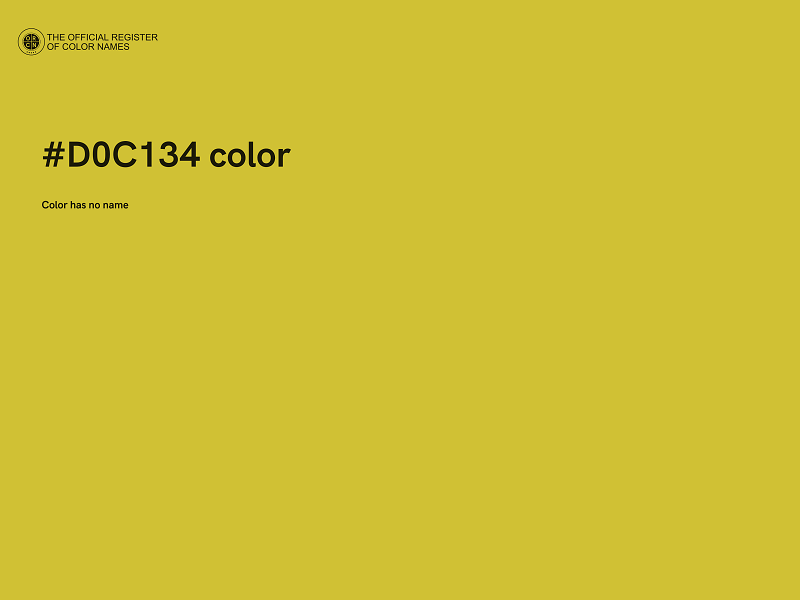 #D0C134 color image