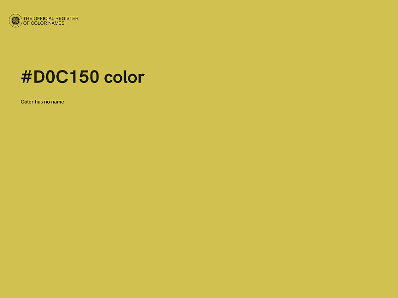 #D0C150 color image