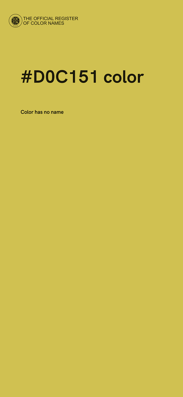 #D0C151 color image