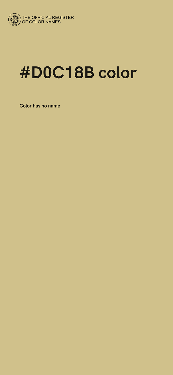#D0C18B color image