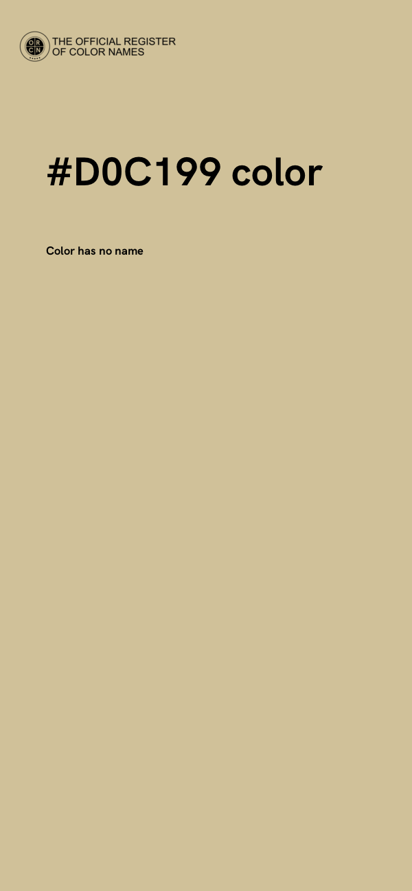 #D0C199 color image