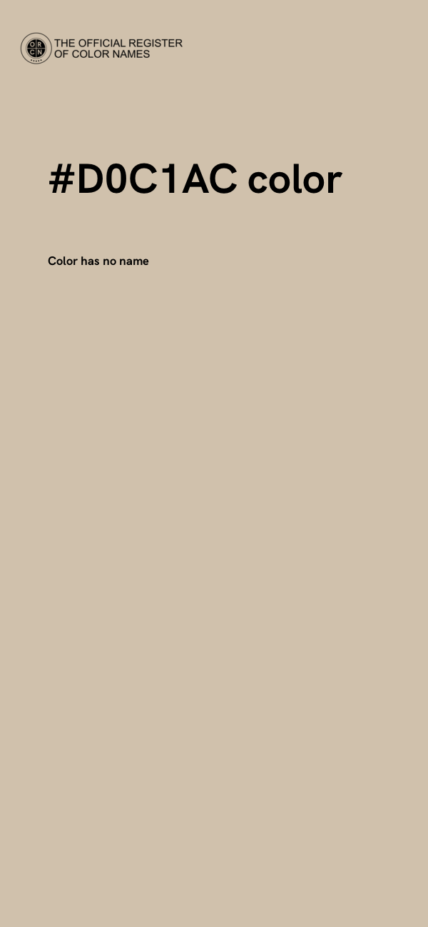 #D0C1AC color image