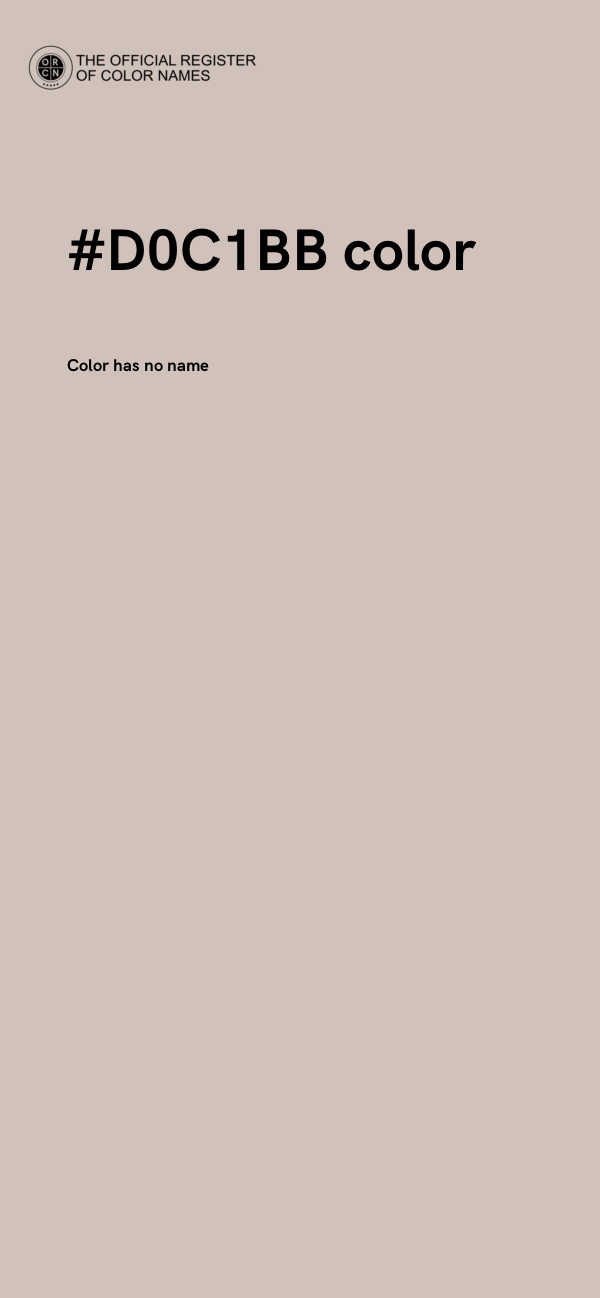 #D0C1BB color image