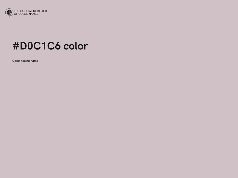 #D0C1C6 color image