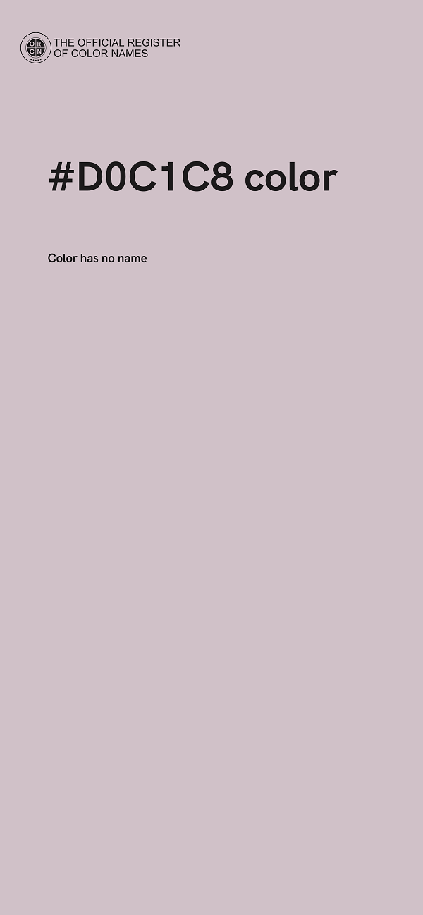 #D0C1C8 color image