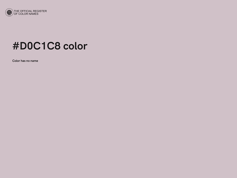 #D0C1C8 color image