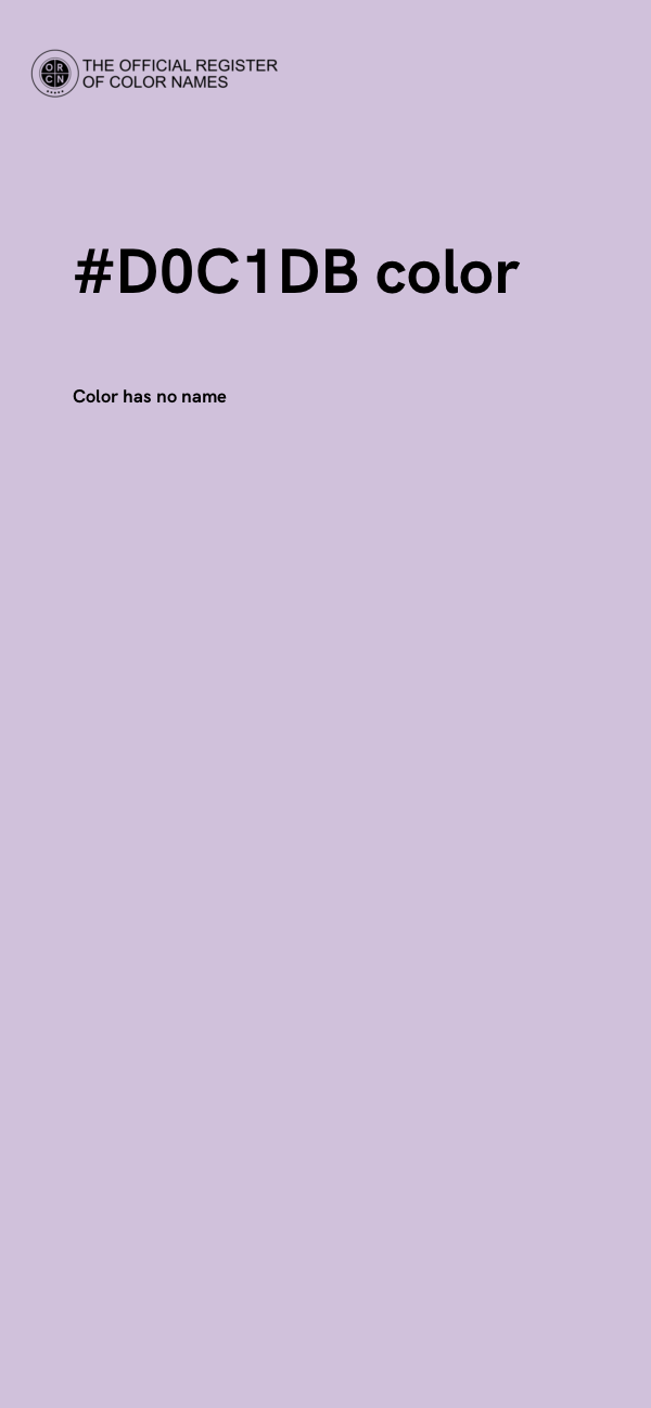 #D0C1DB color image