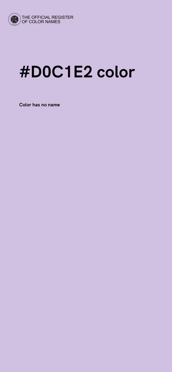 #D0C1E2 color image