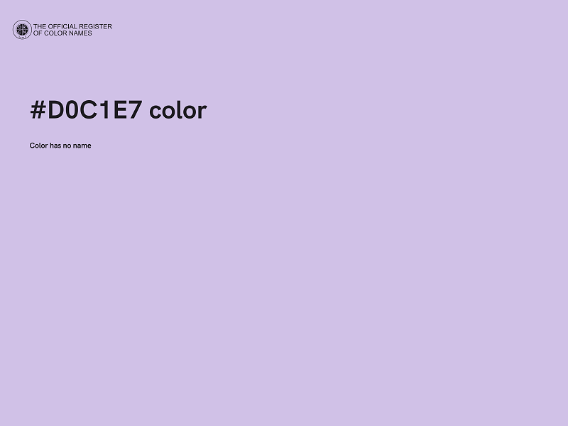 #D0C1E7 color image