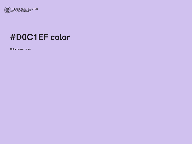 #D0C1EF color image