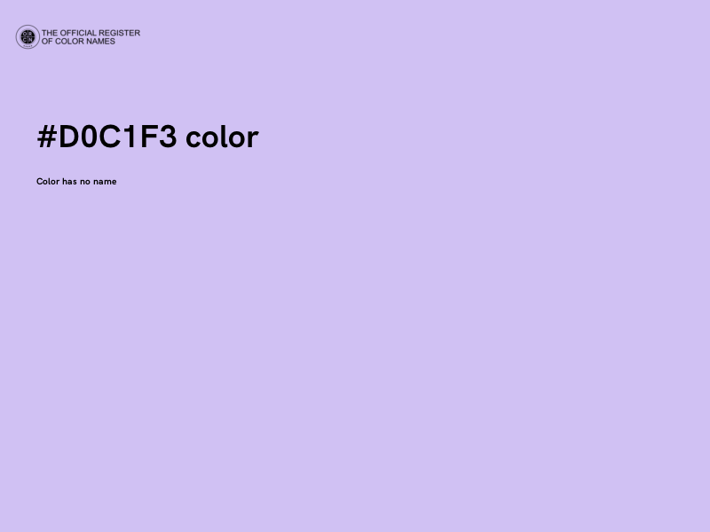 #D0C1F3 color image