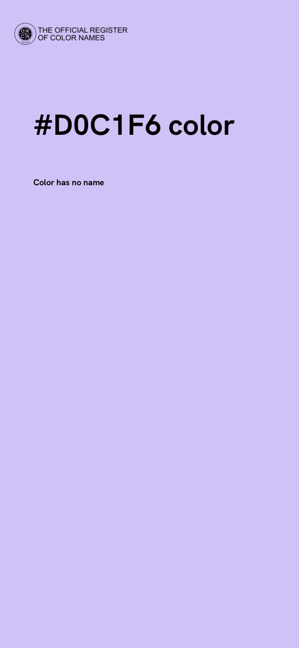 #D0C1F6 color image