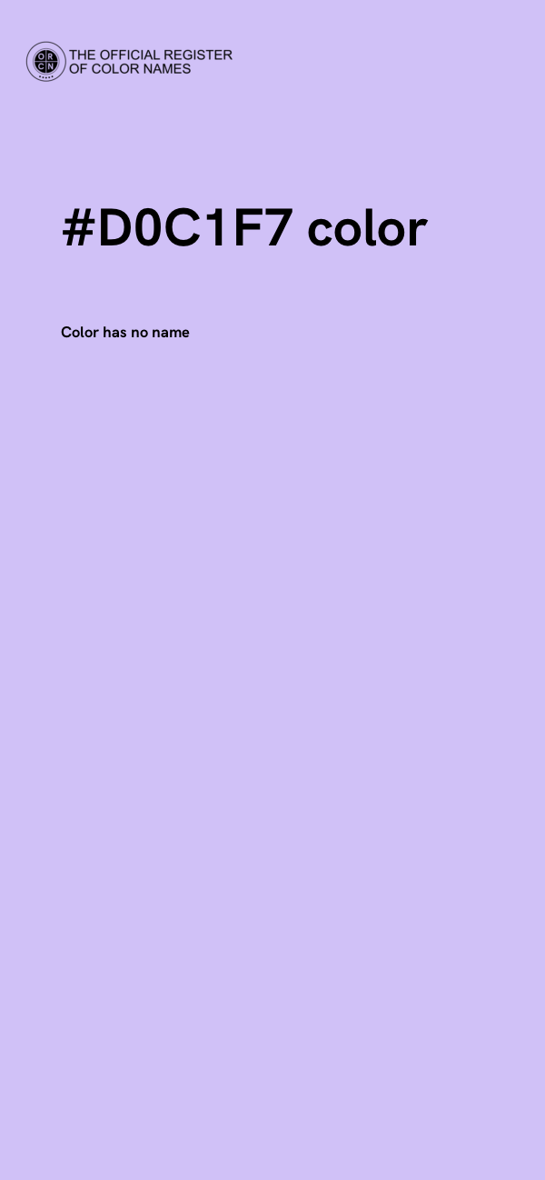 #D0C1F7 color image