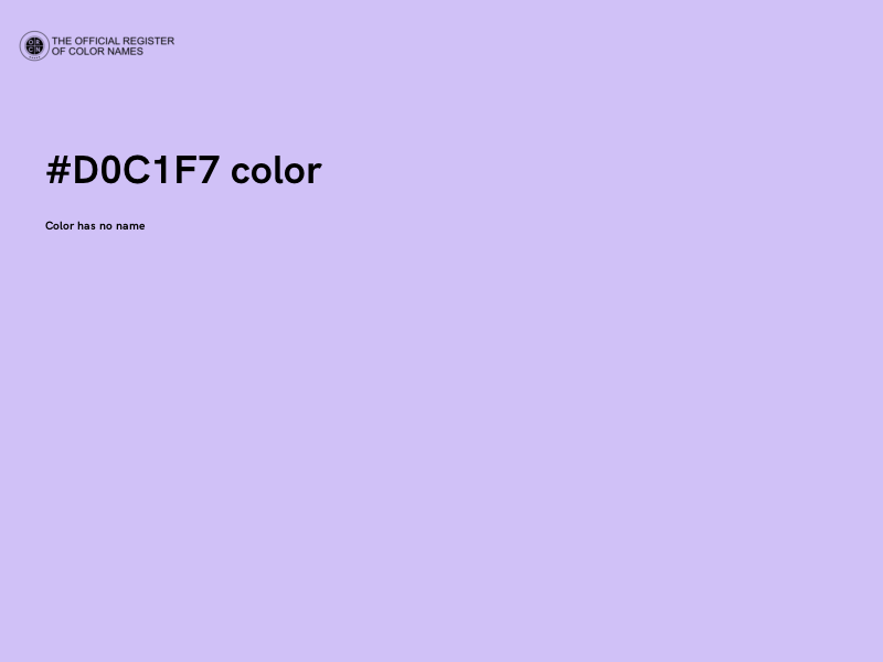 #D0C1F7 color image