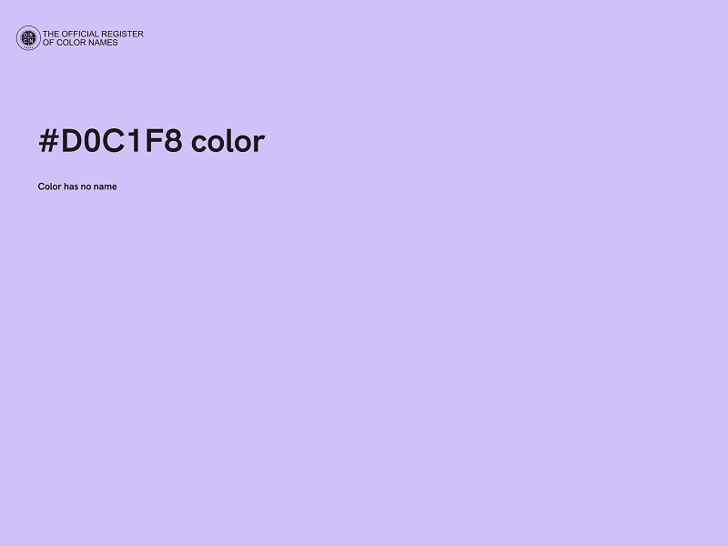 #D0C1F8 color image