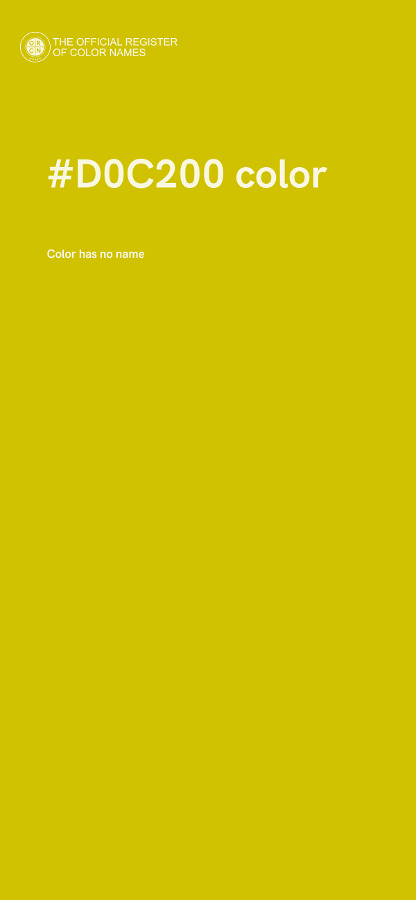 #D0C200 color image