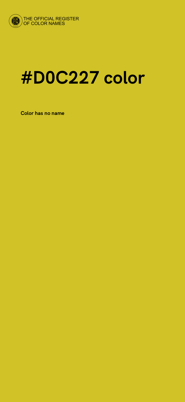 #D0C227 color image