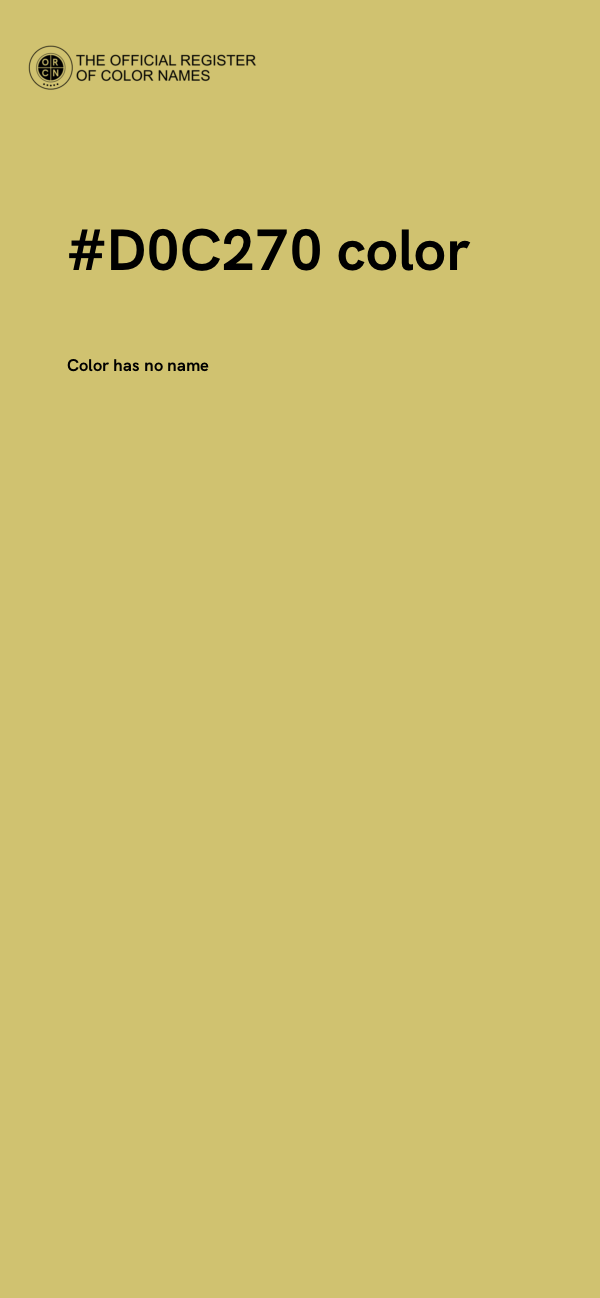#D0C270 color image