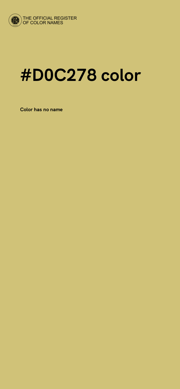 #D0C278 color image