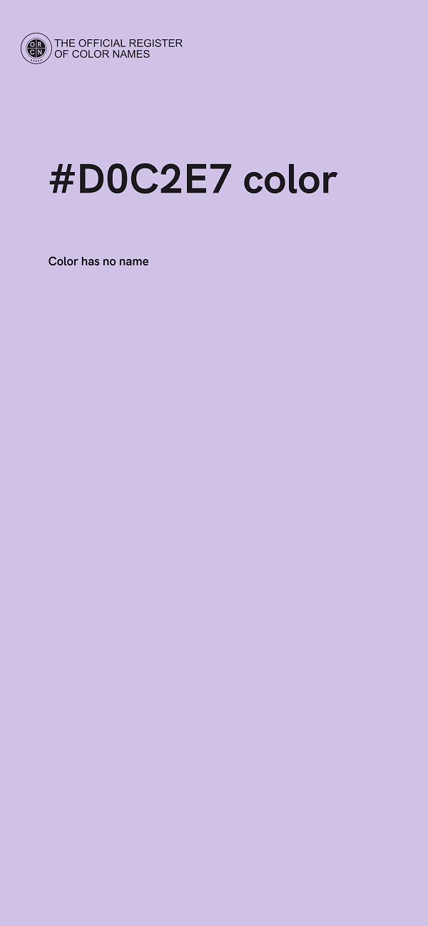 #D0C2E7 color image