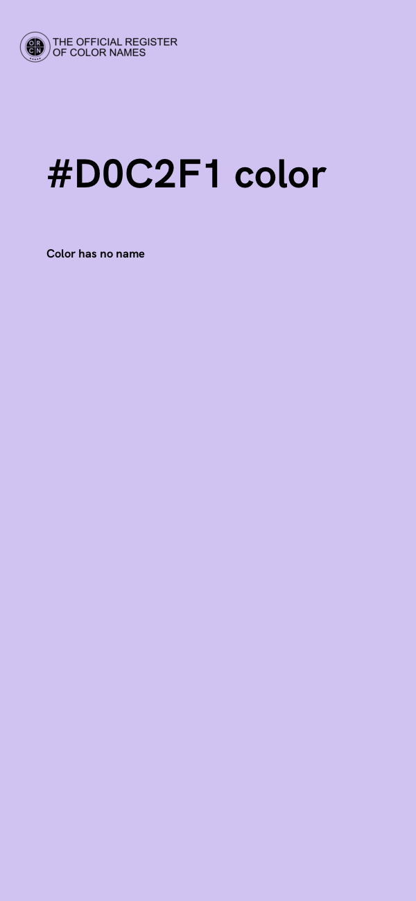 #D0C2F1 color image