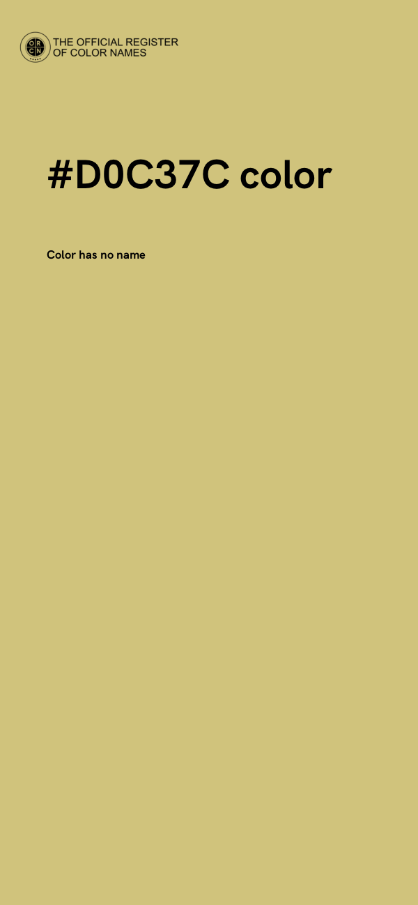 #D0C37C color image