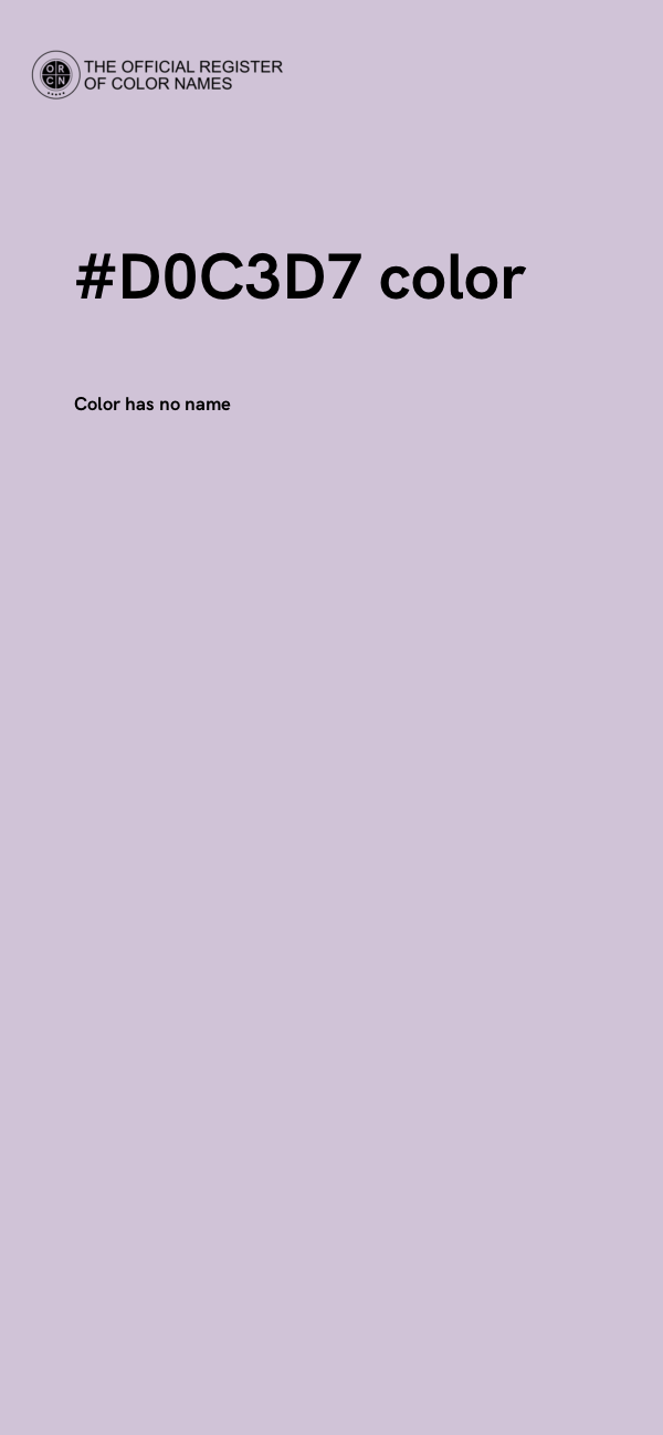 #D0C3D7 color image