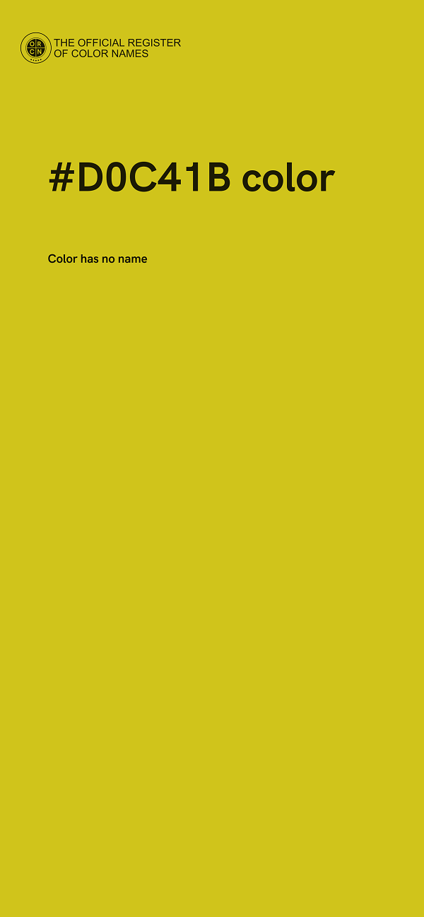 #D0C41B color image