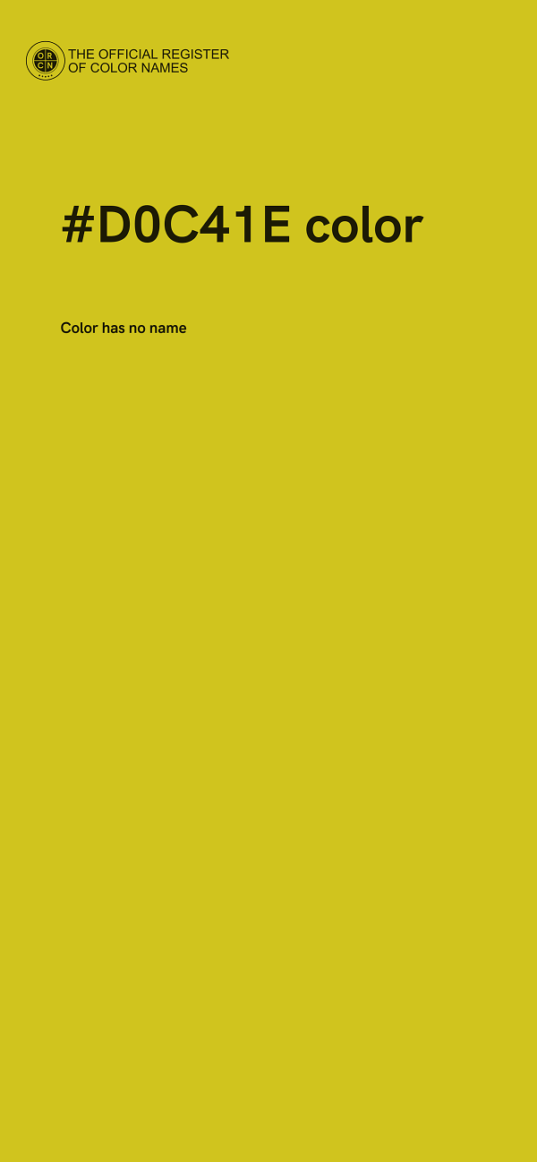 #D0C41E color image