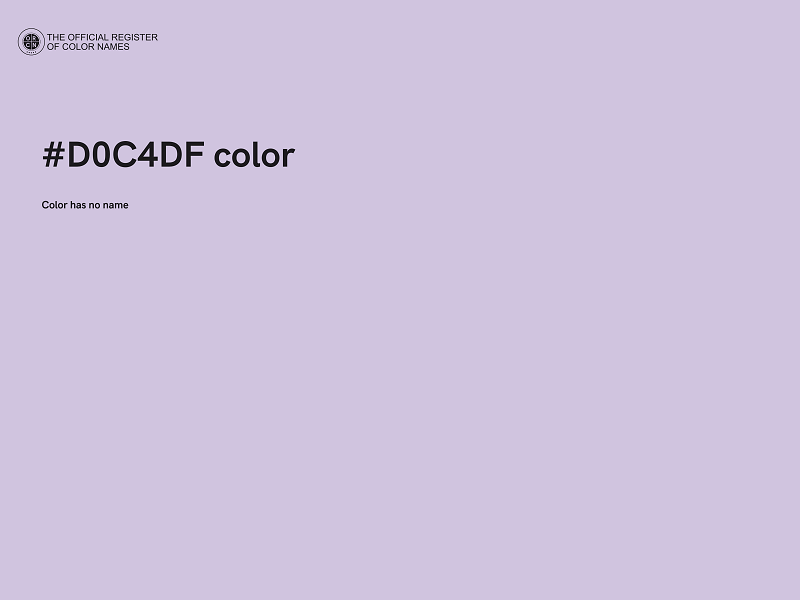 #D0C4DF color image