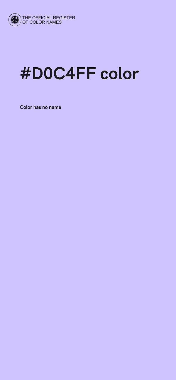 #D0C4FF color image