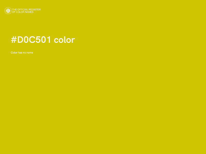 #D0C501 color image