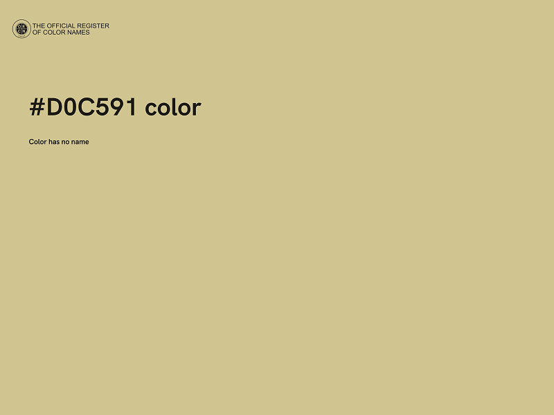 #D0C591 color image