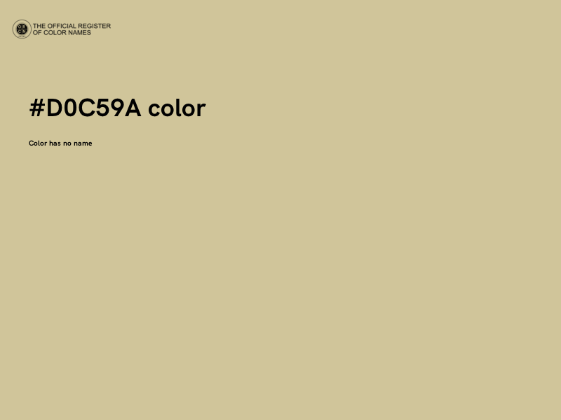 #D0C59A color image