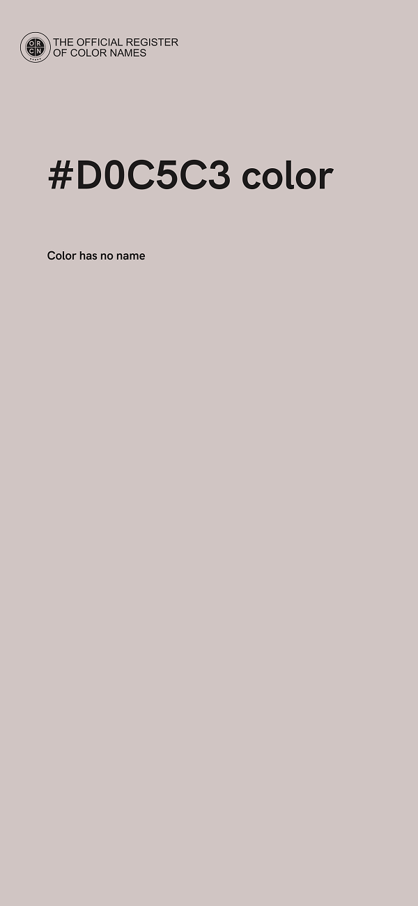 #D0C5C3 color image