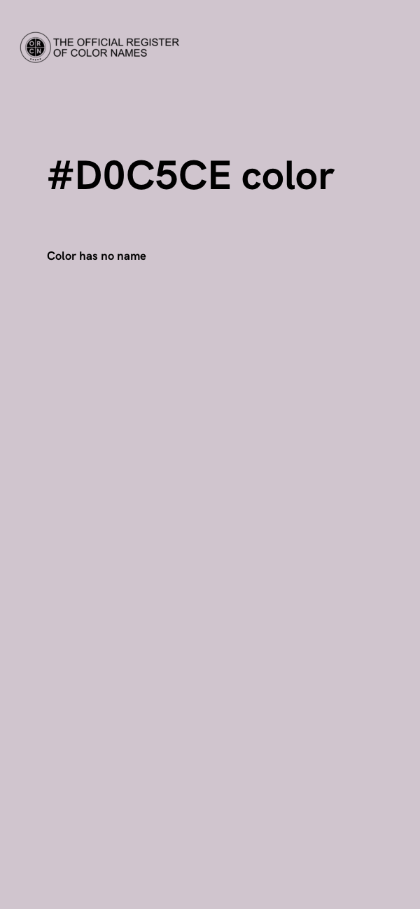 #D0C5CE color image