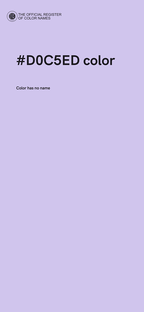#D0C5ED color image