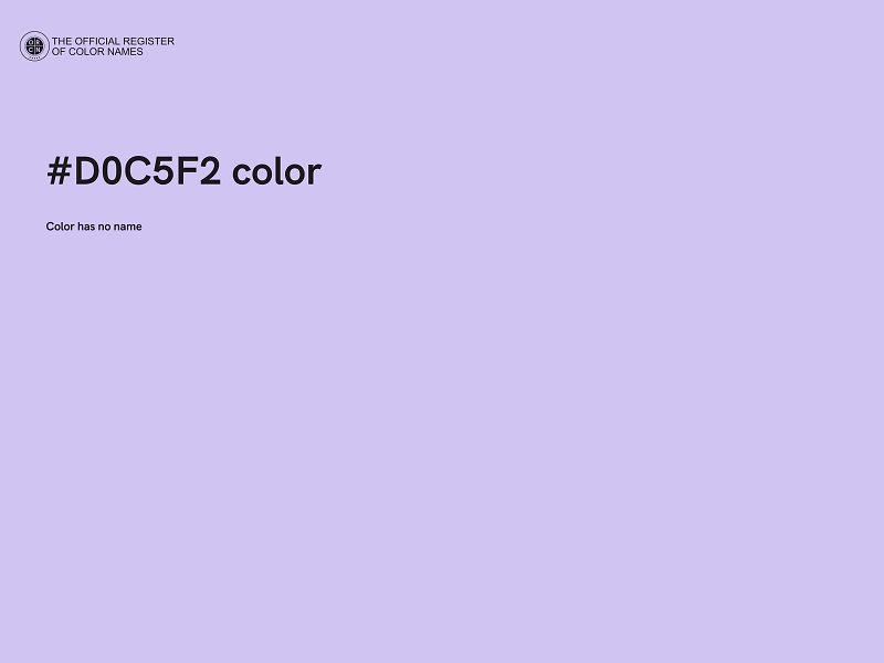 #D0C5F2 color image