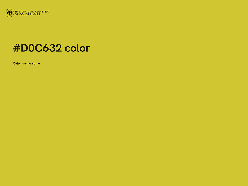 #D0C632 color image