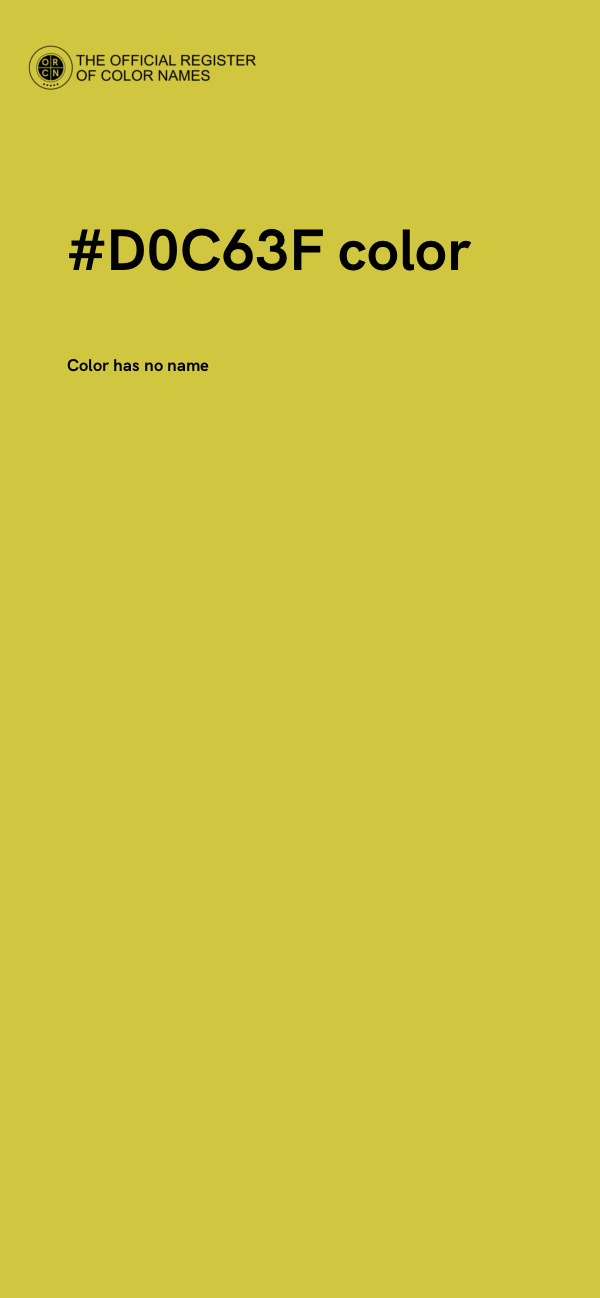 #D0C63F color image