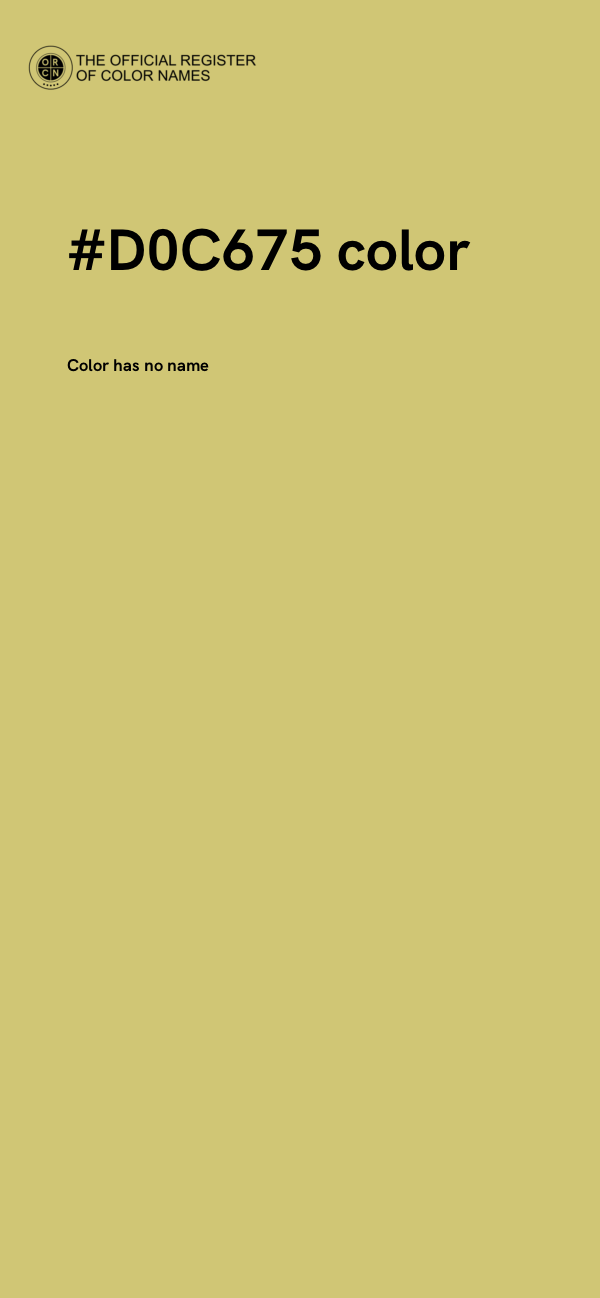 #D0C675 color image