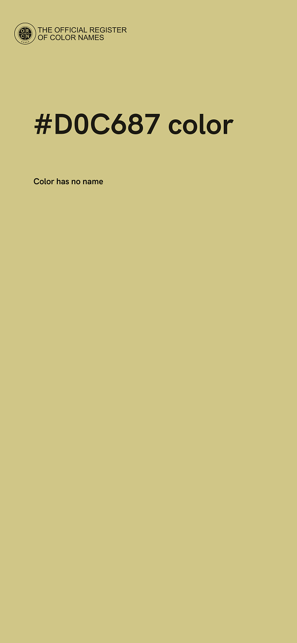 #D0C687 color image