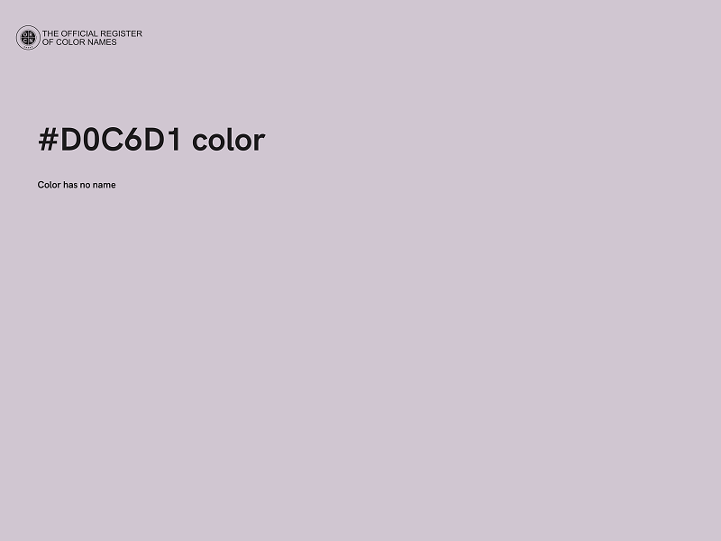 #D0C6D1 color image