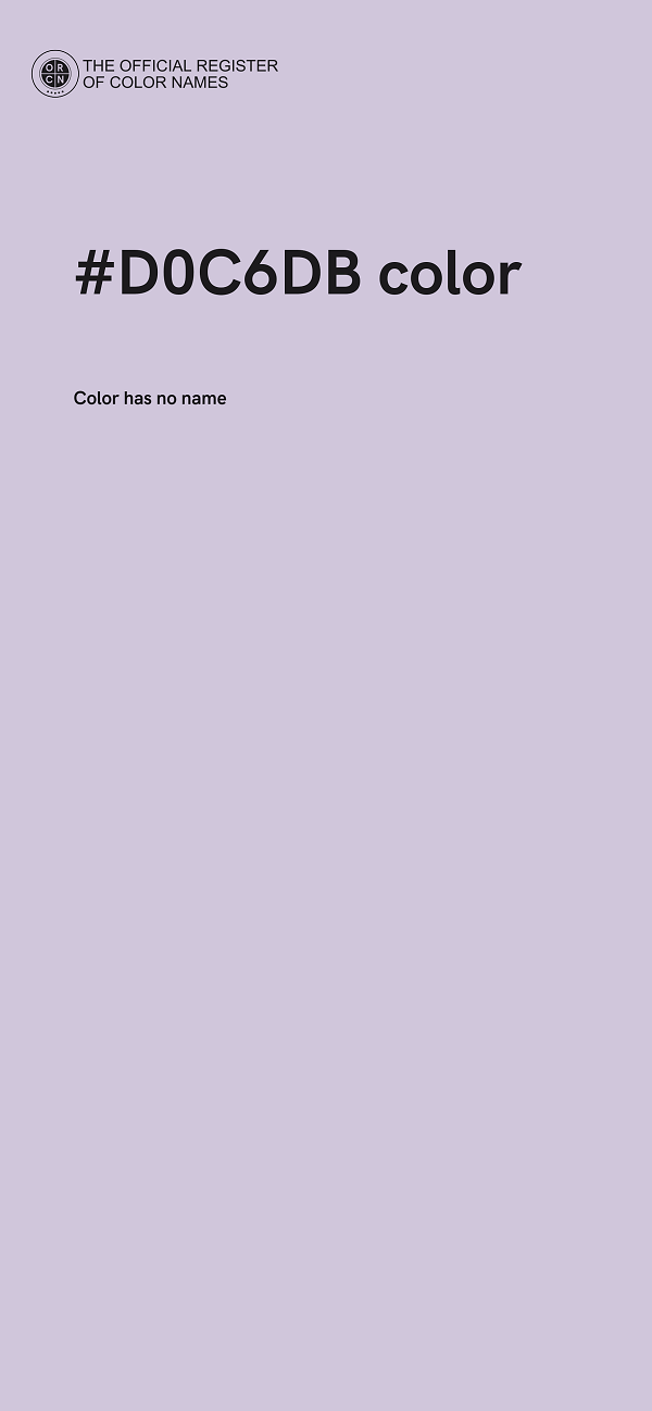 #D0C6DB color image