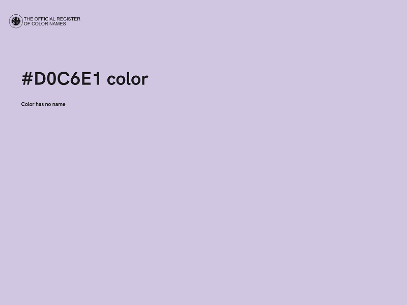 #D0C6E1 color image