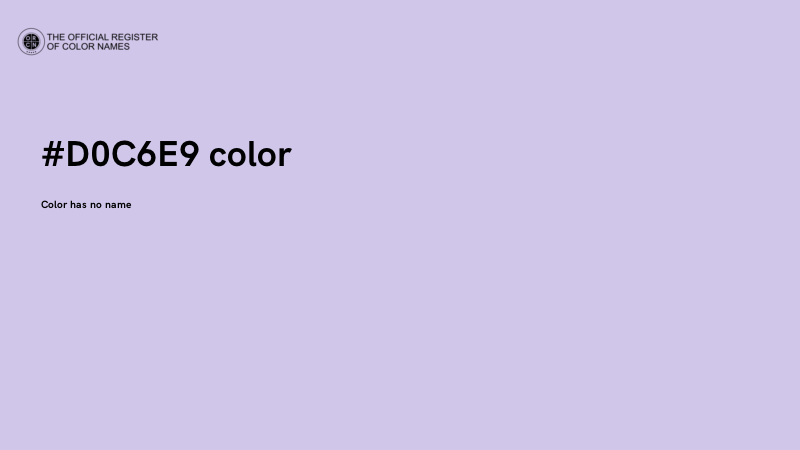 #D0C6E9 color image