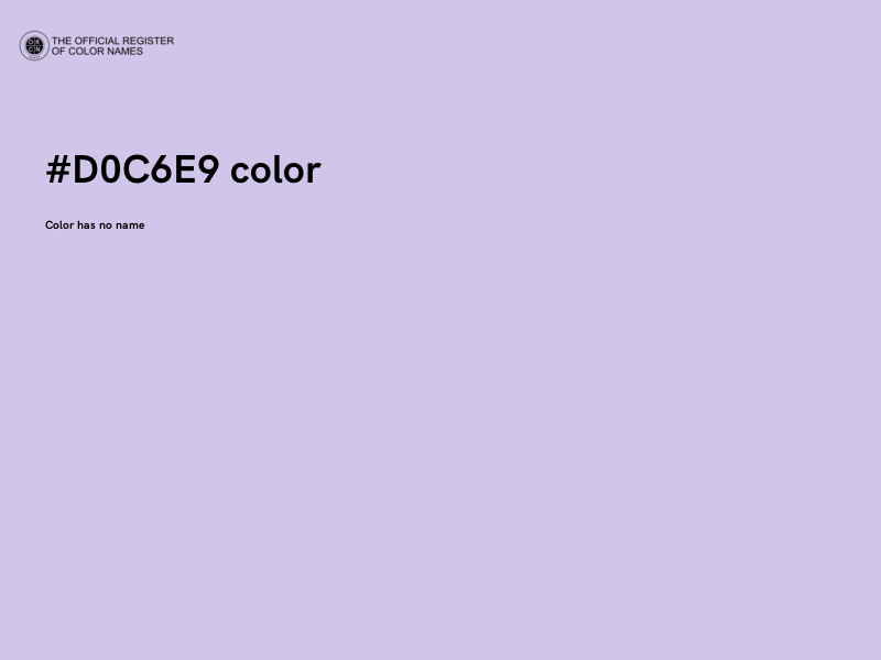 #D0C6E9 color image