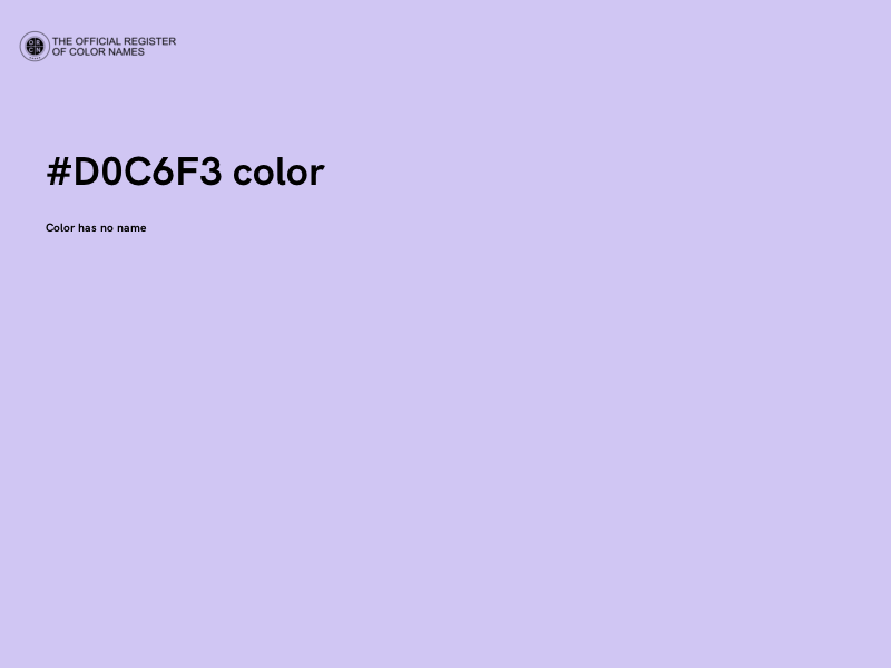 #D0C6F3 color image